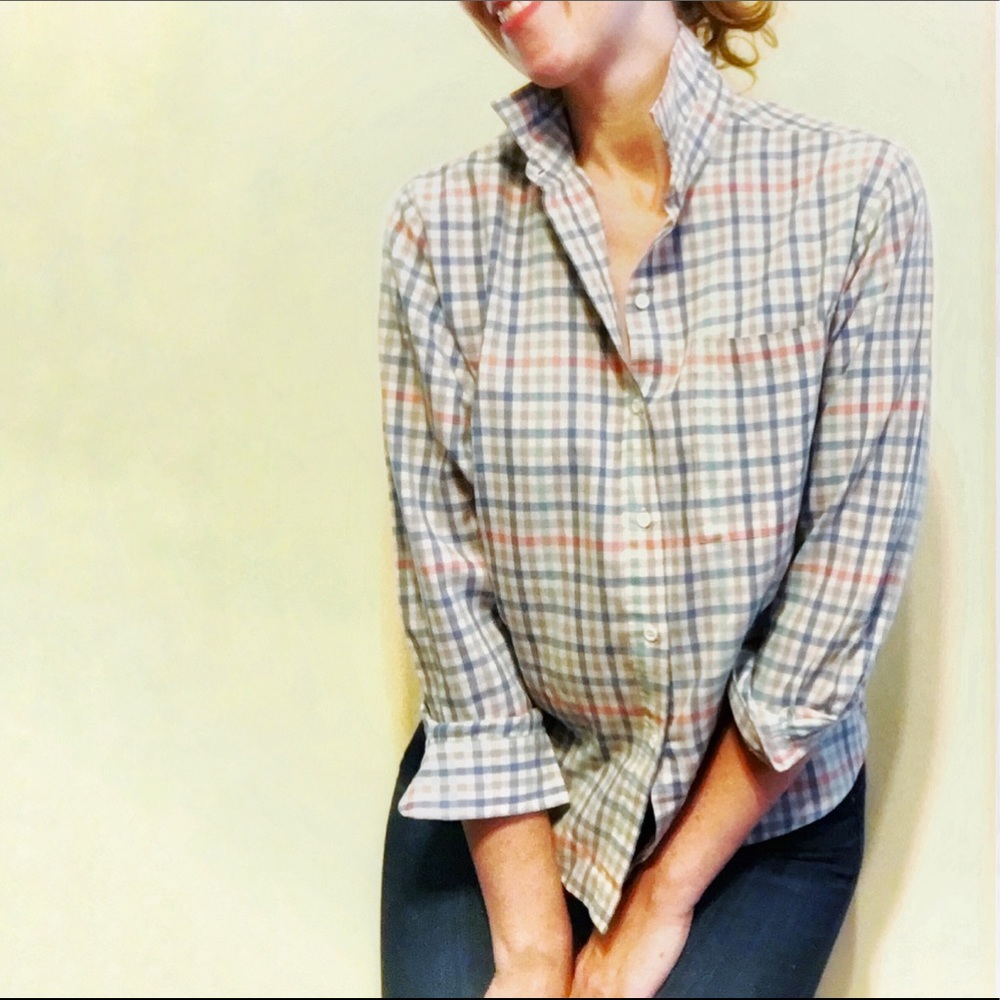 Vintage Diane Von Furstenbeg Plaid Shirt